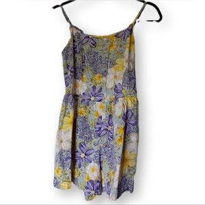 Floral Spaghetti Strap Dress Size M Linen Blend  Love, Fire